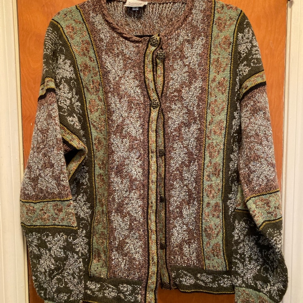 Multicolor Knit Cardigan